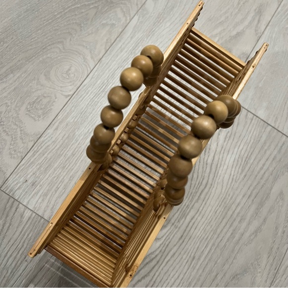 Bamboo Handbags with Wooden Beads Tote Bag - Picture 4 of 7